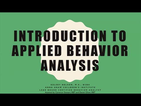 CHAMP Webinar Series - Introduction to Applied Behavior Analysis (ABA) Therapy