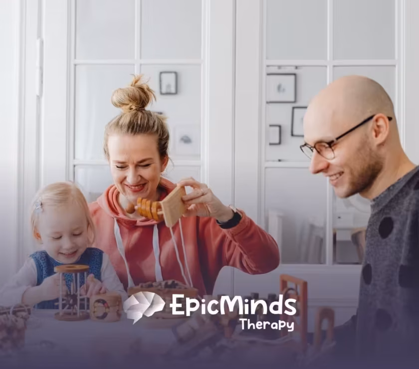 What do parents do during in home ABA therapy?