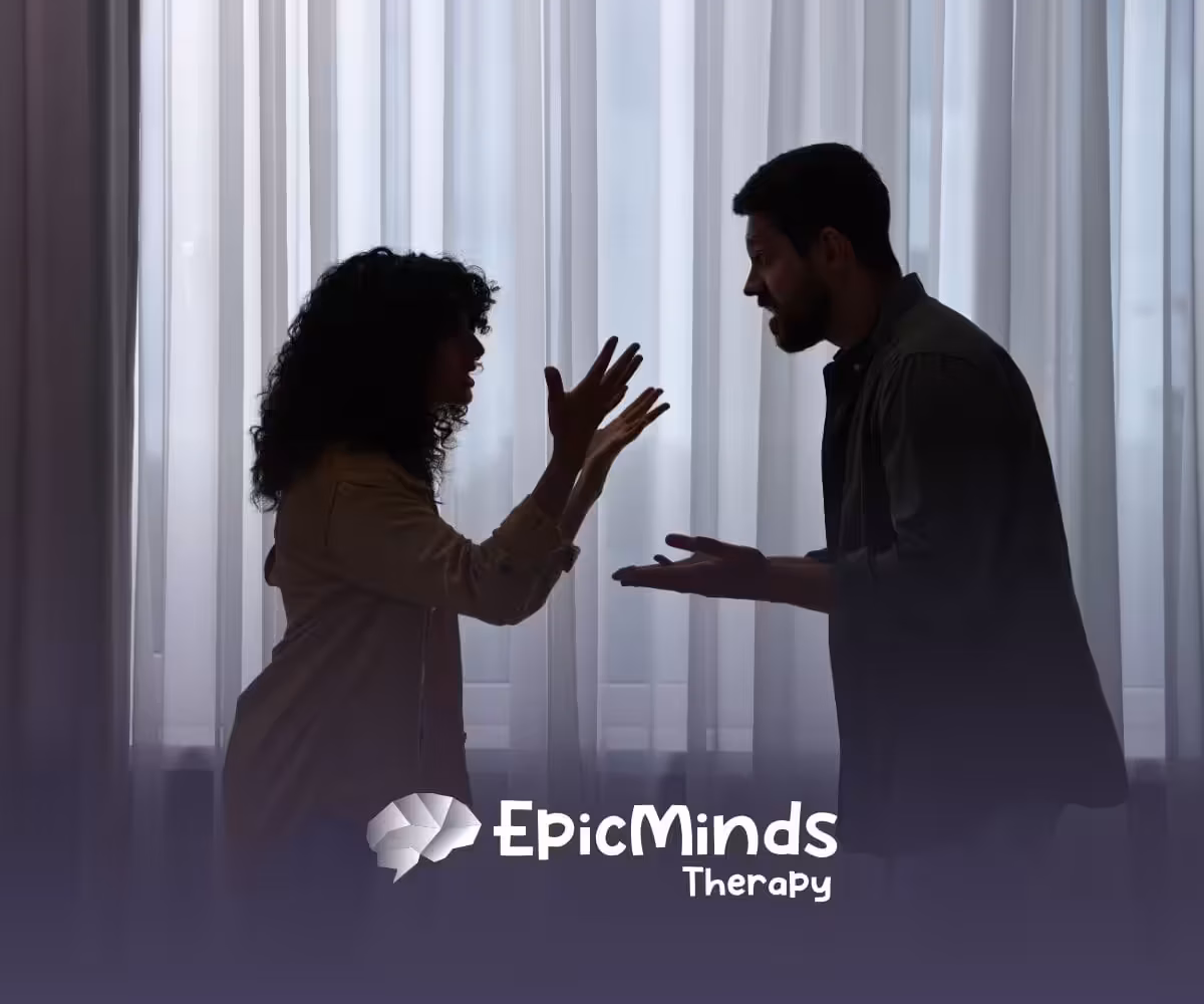 How do you deal with an autistic person who starts acting out during an argument?